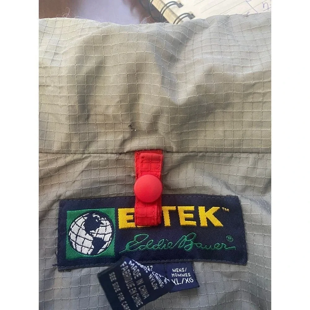 Vintage Eddie Bauer Ebtek Gore-Tex Men's Red/Blue Jacket‎ Size XL
